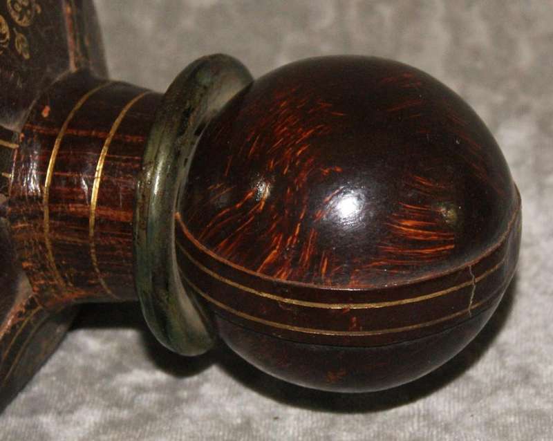 Hand decorated leather covered decanter @ Crazy R1 start