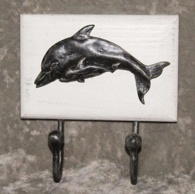 Cast metal dolphin coat hook @ Crazy R1 start