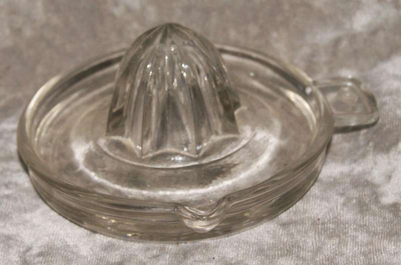 Vintage molded glass citrus juicer @ Crazy R1 start