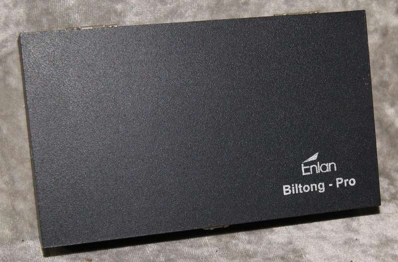 Enlan Biltong Pro knife with 1936 silver Sixpence coin