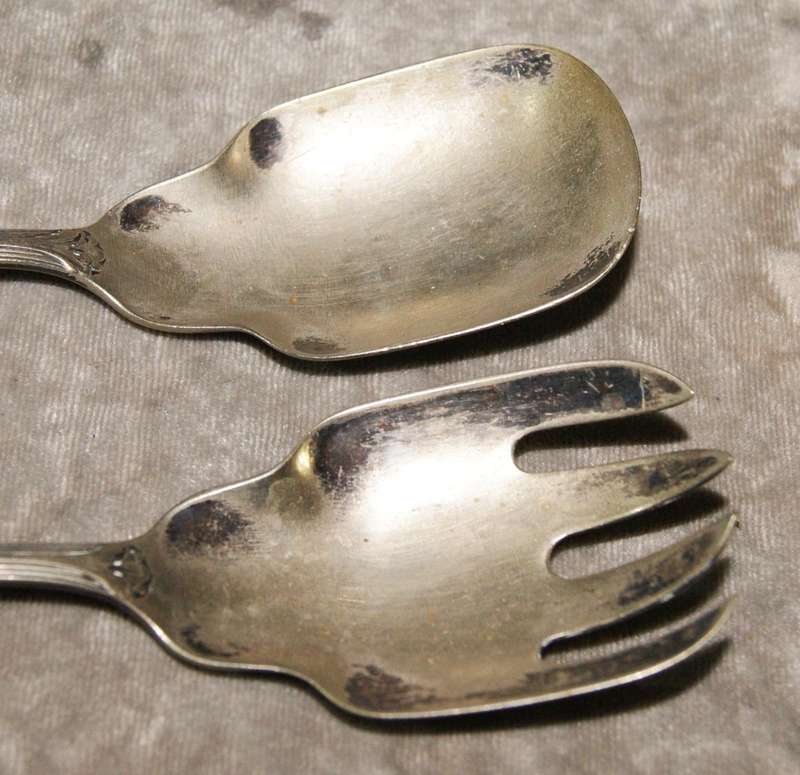 Vintage silver plated French salad serving set @ crazy R1 start