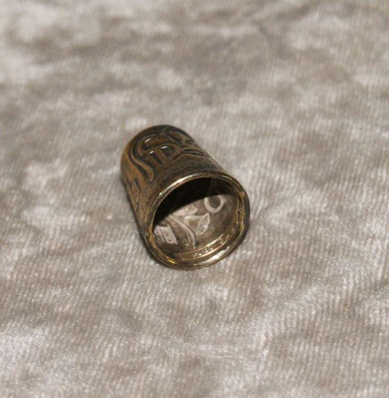 Hallmarked silver Charles and Diana commemorative thimble Birmingham 1981 @ crazy R1 start