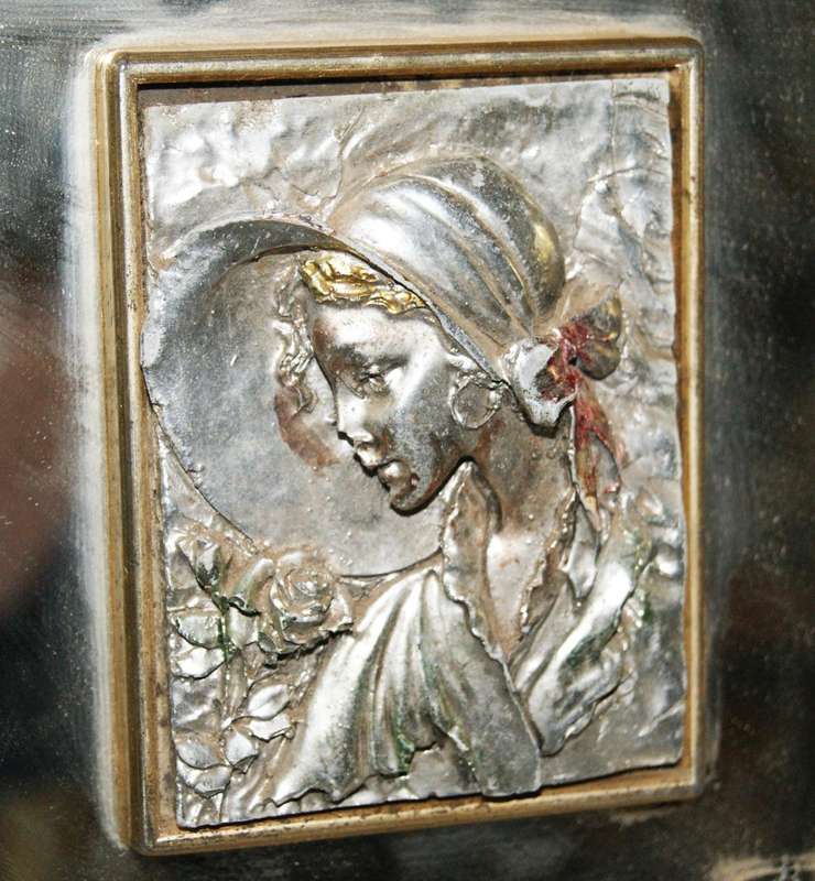 Vintage 925 silver clad high relief portrait @ crazy R1 start