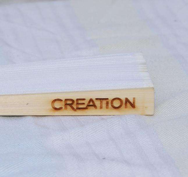 Bamboo hand fan @ crazy R1 start