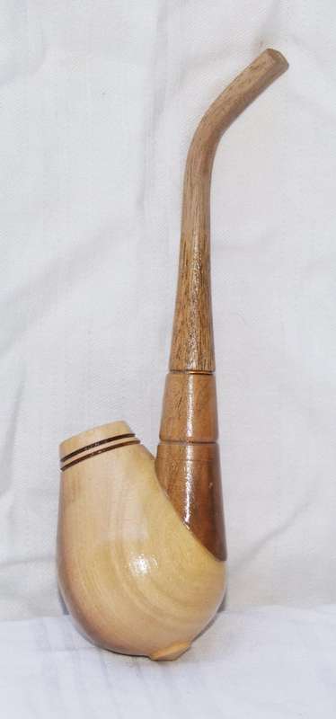 Hand made wooden pipe @ crazy R1 start