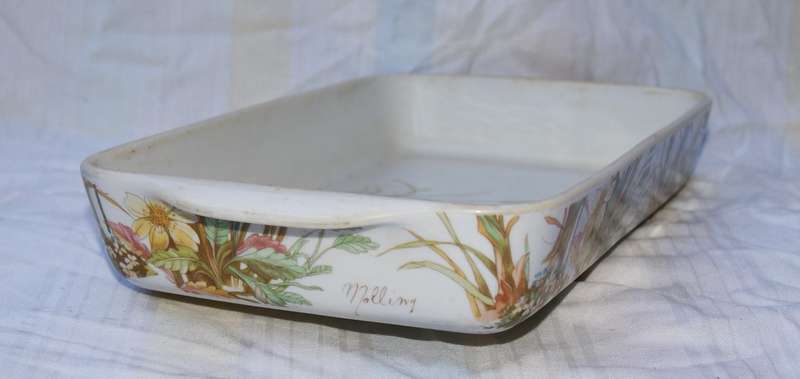 Vintage Pillivuyt rectangular dish (1 of 2)