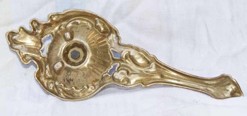 Vintage rare ornate brass candlestick