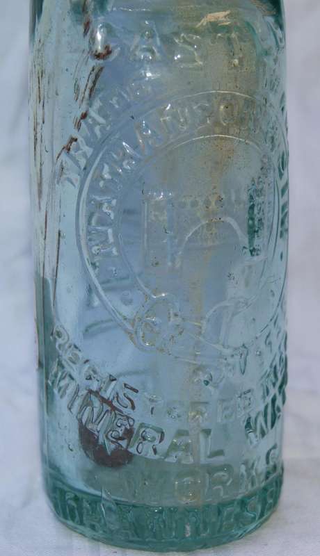 Rare vintage Castle Mineral Water bottle
