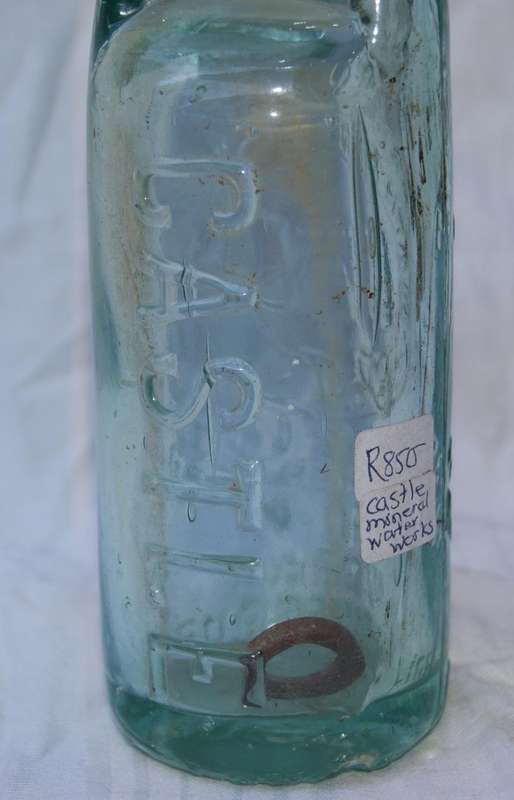 Rare vintage Castle Mineral Water bottle