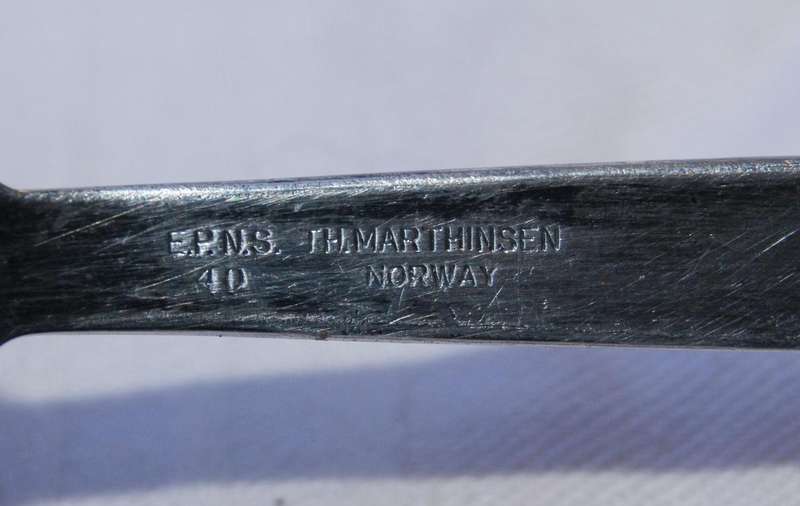 Vintage T.H Marthinsen Norway EPNS sugar spoon
