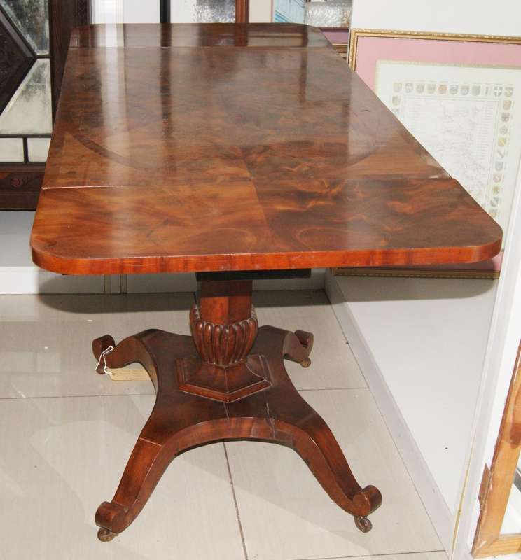 Victorian Mahogany Sofa/ Console table with drop leaves and drawer