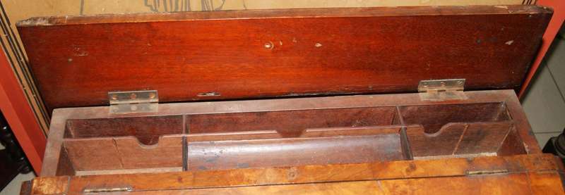 Victorian Burl Walnut Davenport desk