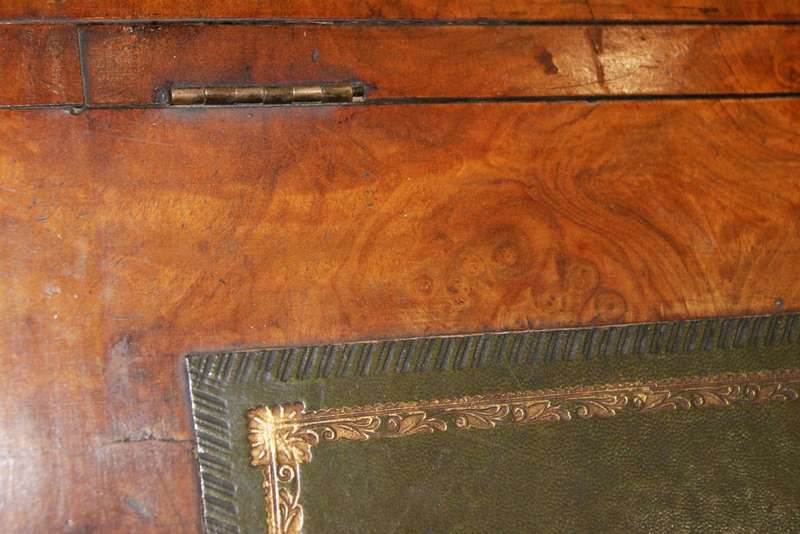 Victorian Burl Walnut Davenport desk