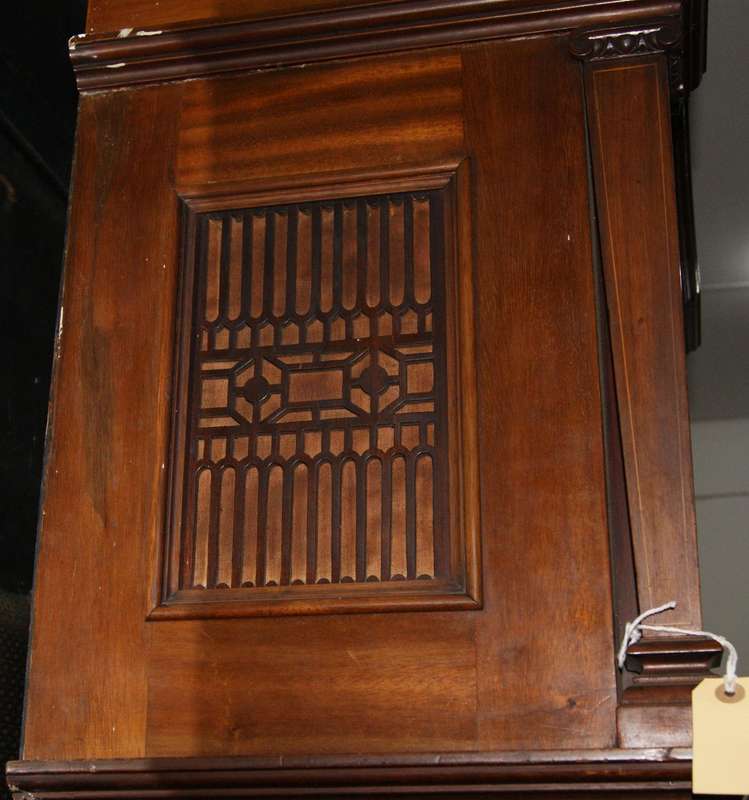 Howard Miller Mahogany Long Case Clock  Westminster & Whittington Chimes (Needs Service)