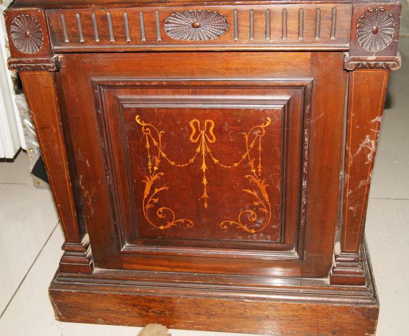 Howard Miller Mahogany Long Case Clock  Westminster & Whittington Chimes (Needs Service)
