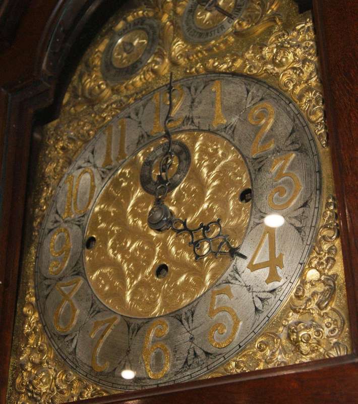 Howard Miller Mahogany Long Case Clock  Westminster & Whittington Chimes (Needs Service)