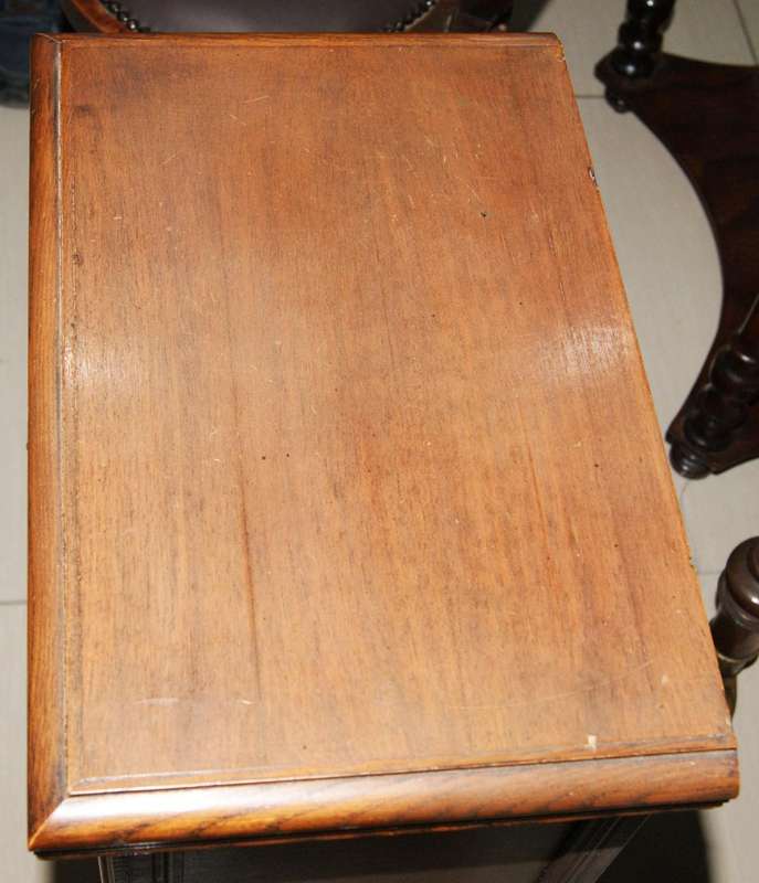 Edwardian Teak Multi-Drawer Chest  Compact Storage with Vintage Charm
