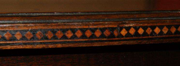 Victorian Inlaid Flame Mahogany Occasional Side Table