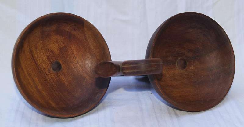Vintage Jonker Stinkwood double nut bowl Knysna, South Africa
