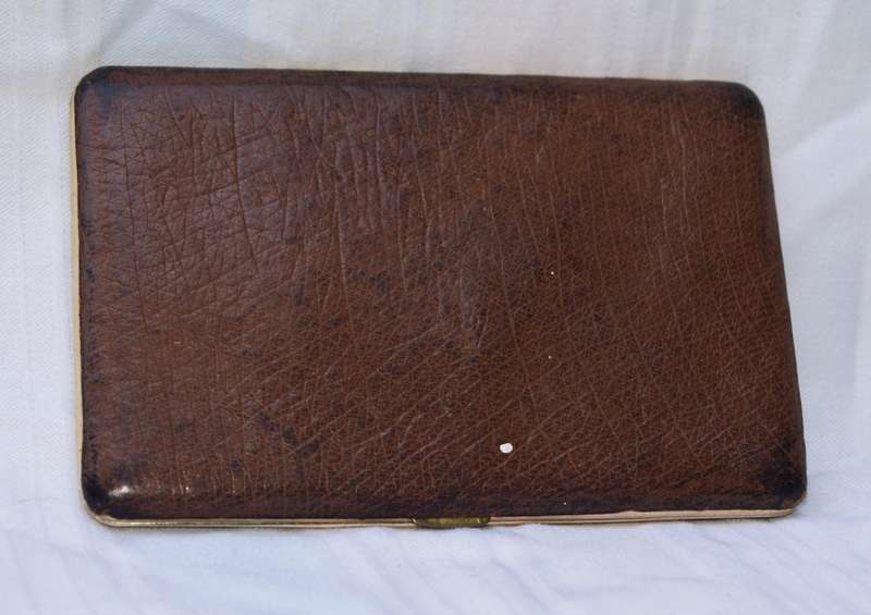 Vintage Busby Ostrich Leather Cigarette Case