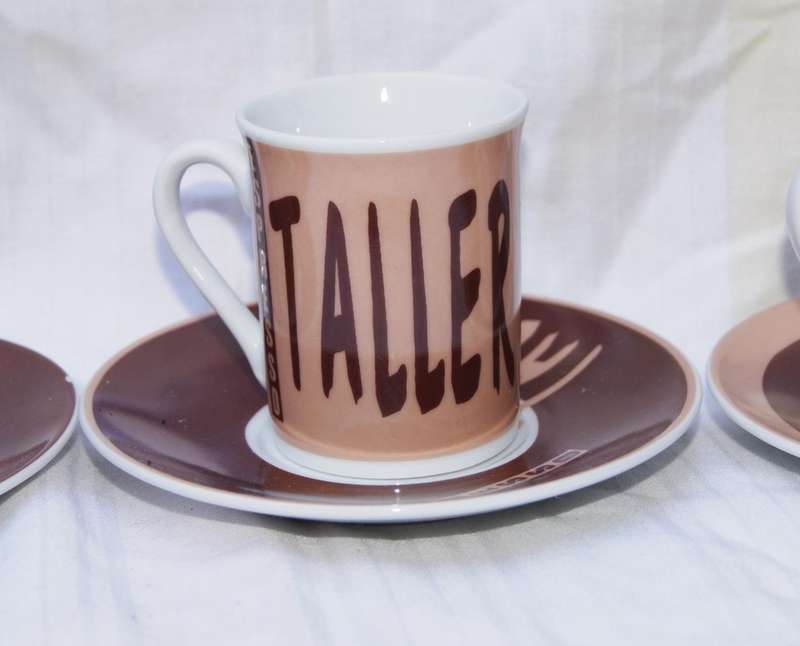 Multiple Choice Coffee Basics Set of 4 Espresso/Demitasse Cups with Saucers