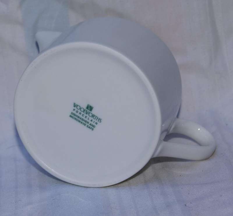Woolworths White Porcelain Milk Jug