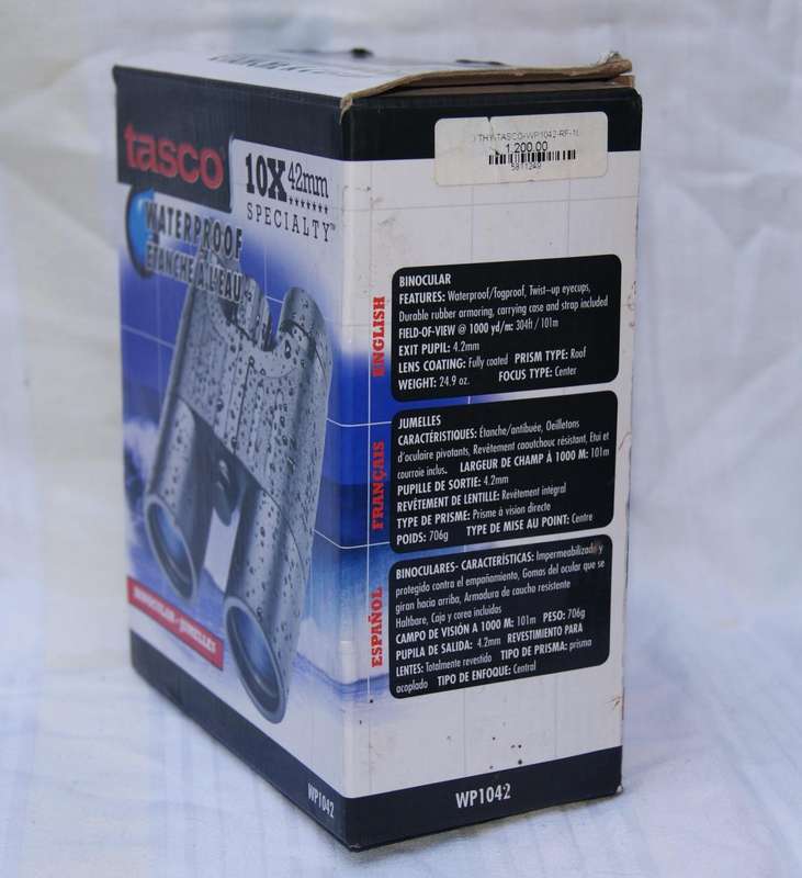 Tasco 10x42 Waterproof Binoculars  Specialty Series (Model WP1042)