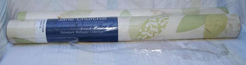 Pair of Jane Churchill Grovepark Wallpaper Rolls  10m x 52cm Each