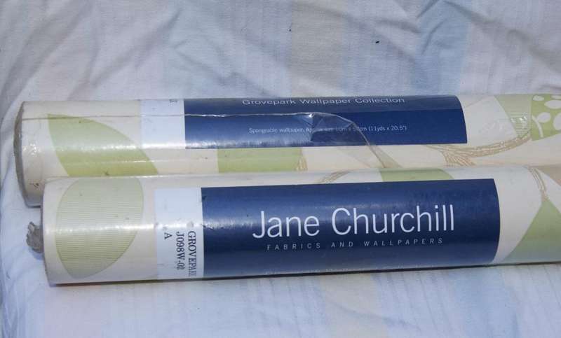 Pair of Jane Churchill Grovepark Wallpaper Rolls  10m x 52cm Each