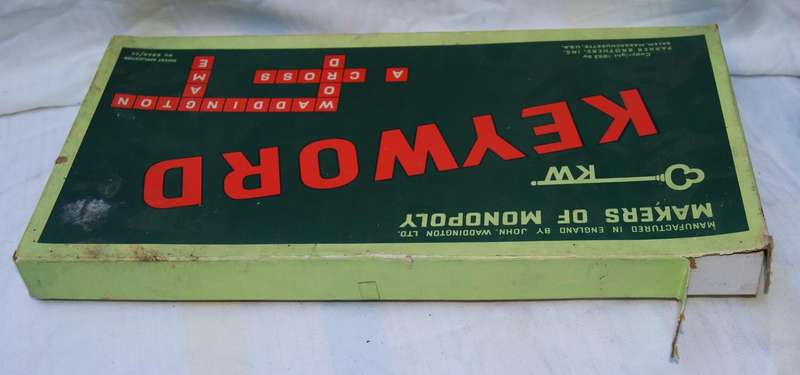 Vintage 1953 Keyword Board Game by Waddington  Makers of Monopoly