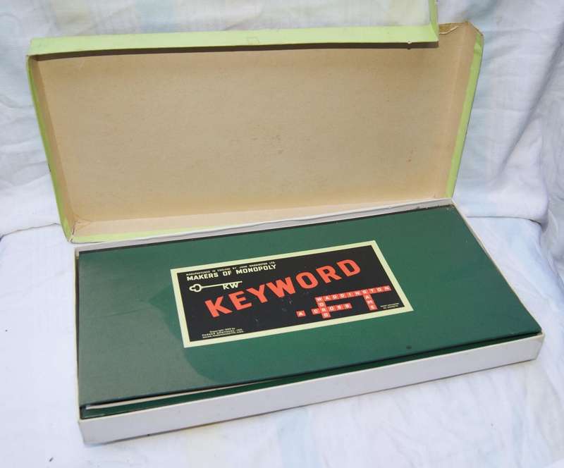 Vintage 1953 Keyword Board Game by Waddington  Makers of Monopoly