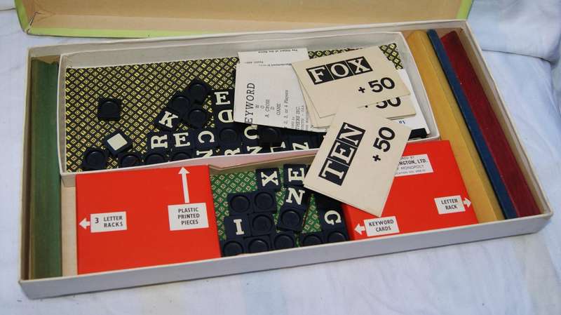 Vintage 1953 Keyword Board Game by Waddington  Makers of Monopoly
