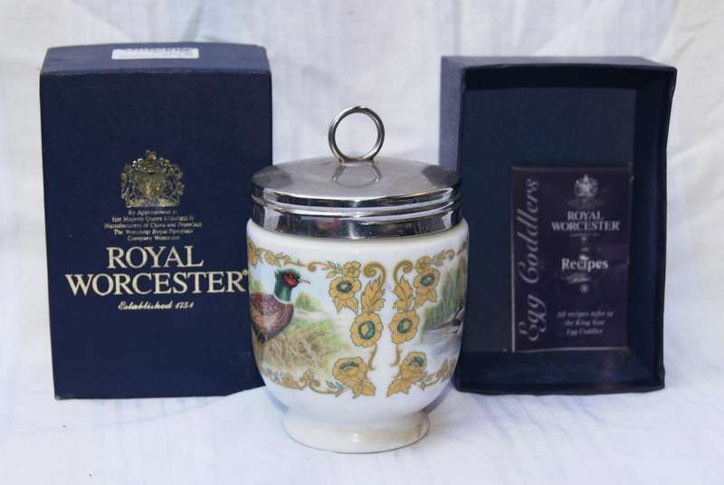 Royal Worcester King Size Egg Coddler  Ducks Design in Original Box