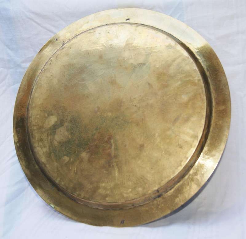 Vintage Hand-Engraved Egyptian Brass Tray