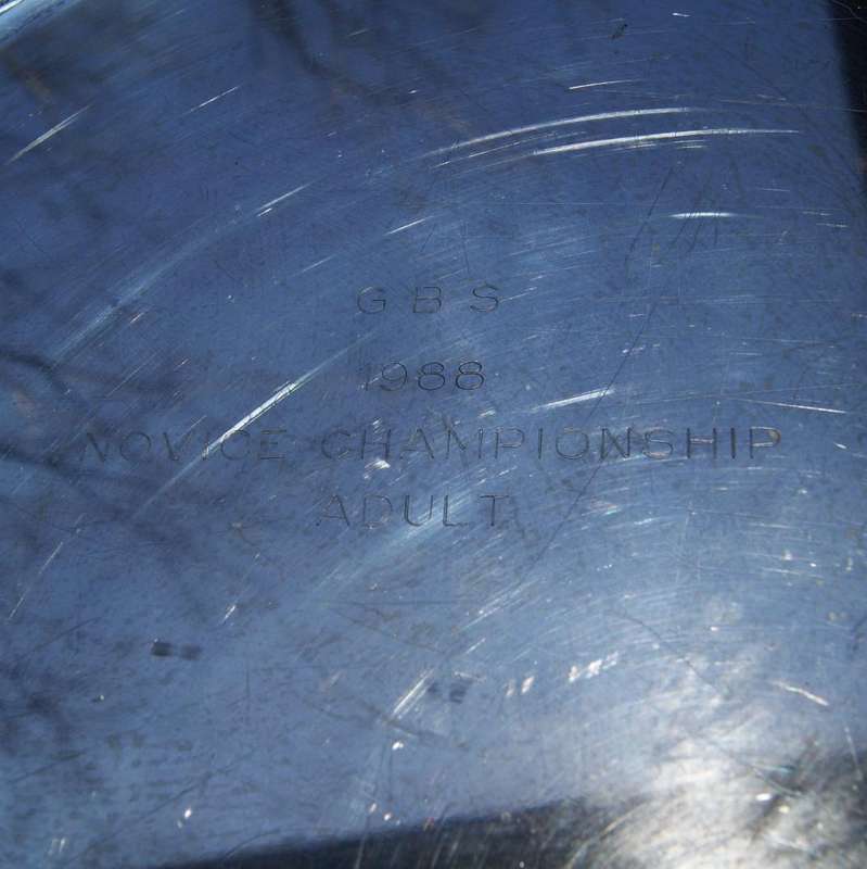 Vintage Silver-Plated Award Plate