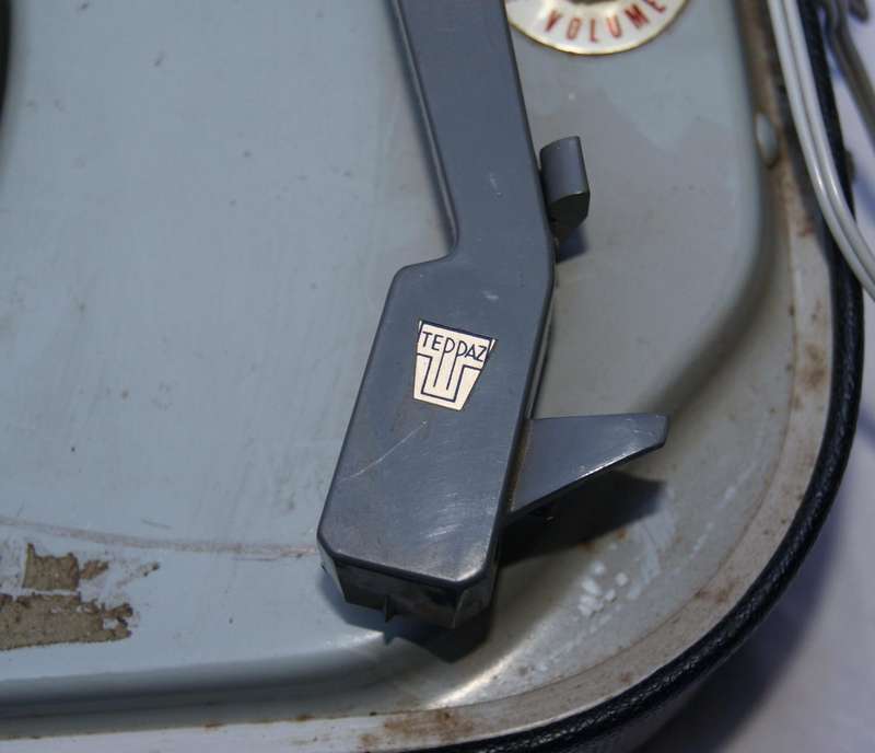 Vintage Teppaz Oscar Suitcase Record Player  Working  Upgraded with Rechargeable Lithium-Ion Batte