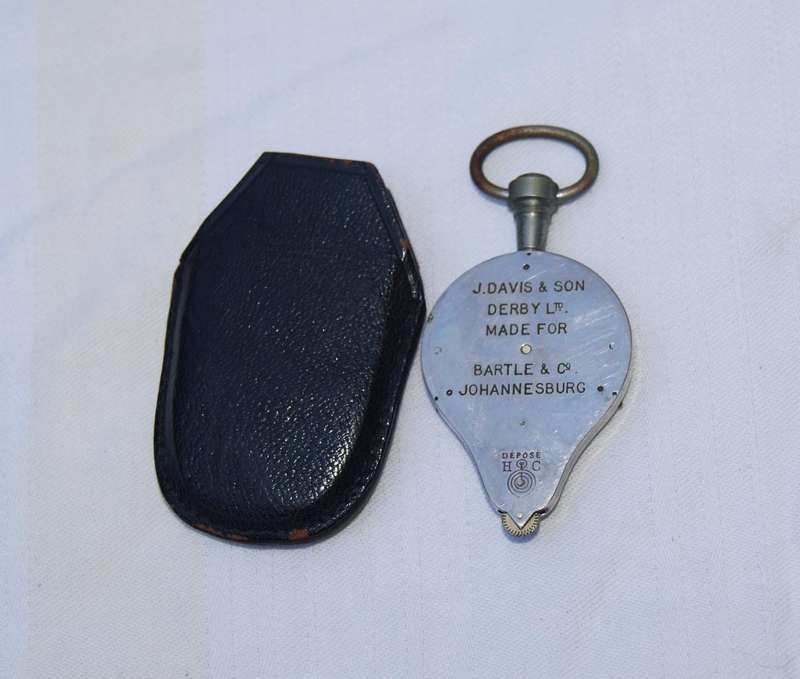 Antique J. Davis & Son Opisometer  Original Leather Case