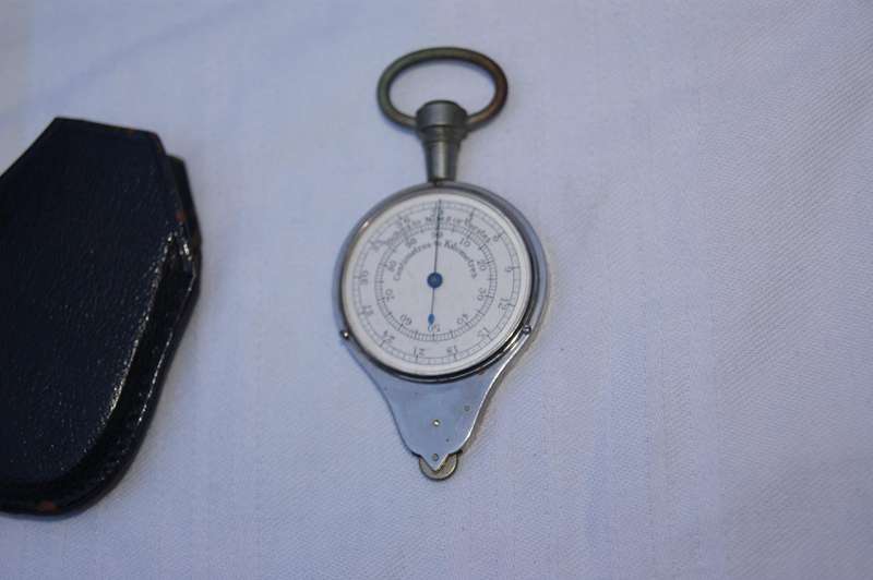Antique J. Davis & Son Opisometer  Original Leather Case