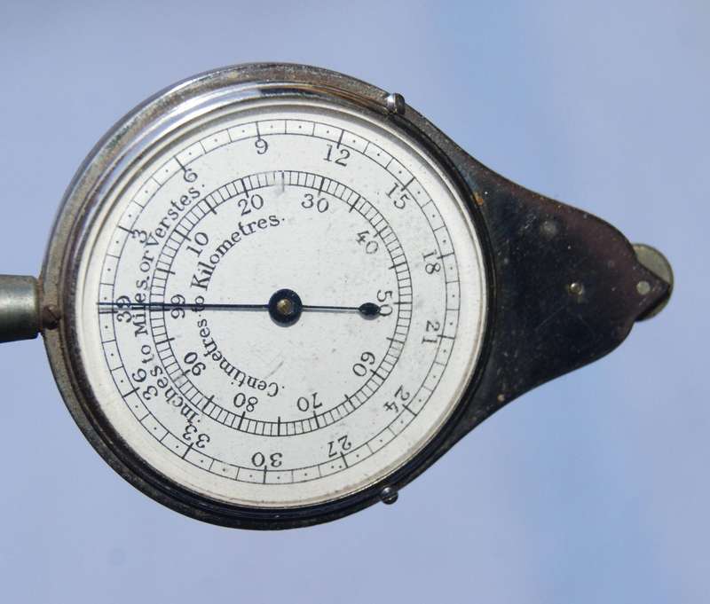 Antique J. Davis & Son Opisometer  Original Leather Case