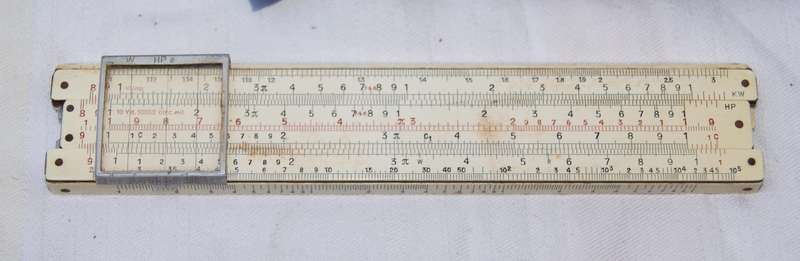 Vintage A.W. Faber Castell Pocket Slide Rule  Model 61/98/319 R.L. Esson & Co. Marked