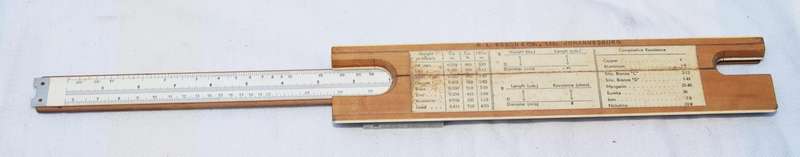 Vintage A.W. Faber Castell Pocket Slide Rule  Model 61/98/319 R.L. Esson & Co. Marked