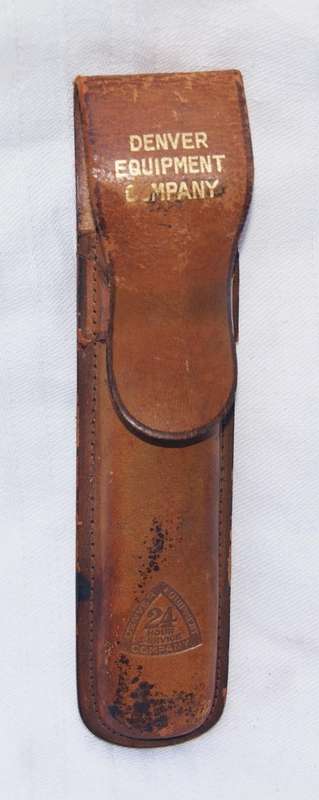 Vintage Denver Equipment Company Slide Rule In Original Leather Case