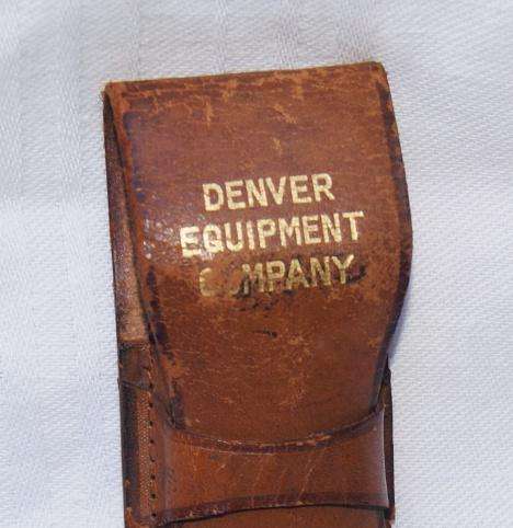 Vintage Denver Equipment Company Slide Rule In Original Leather Case