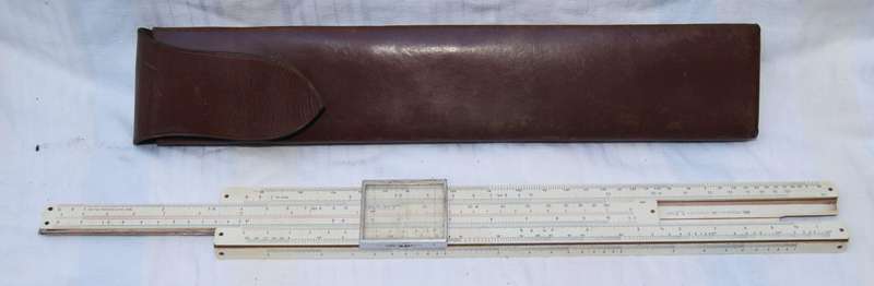 Vintage A.W. Faber-Castell 398 Electrical Engineer Slide Rule in Original Case