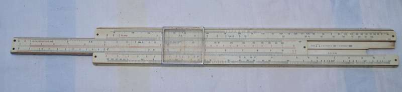 Vintage A.W. Faber-Castell 398 Electrical Engineer Slide Rule in Original Case