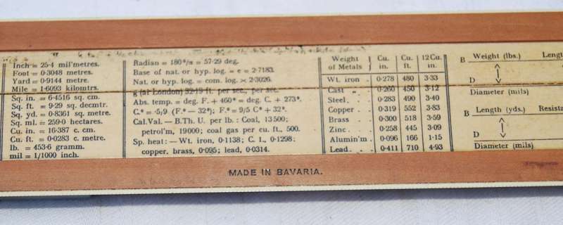 Vintage A.W. Faber-Castell 398 Electrical Engineer Slide Rule in Original Case
