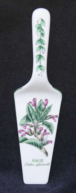 Wiesenthal Porcelain Herb Garden Cake / Quiche Lifter  Sage Design
