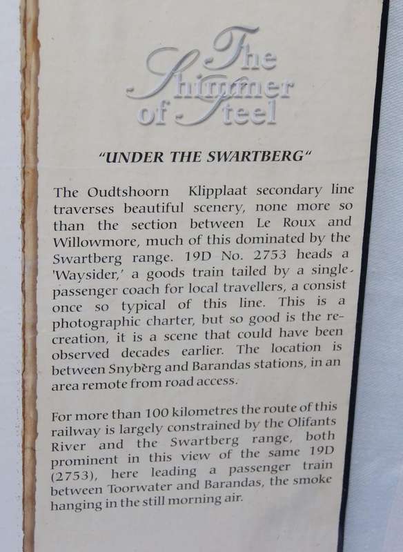 The Shimmer of Steel  Under the Swartberg Print