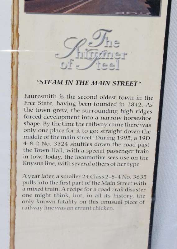 The Shimmer of Steel  Steam in the Main Street Print