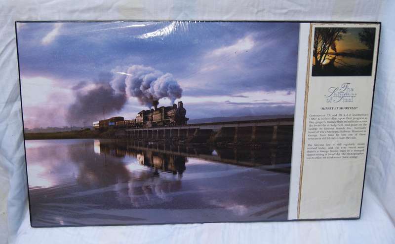 The Shimmer of Steel  Sunset at Swartvlei Print